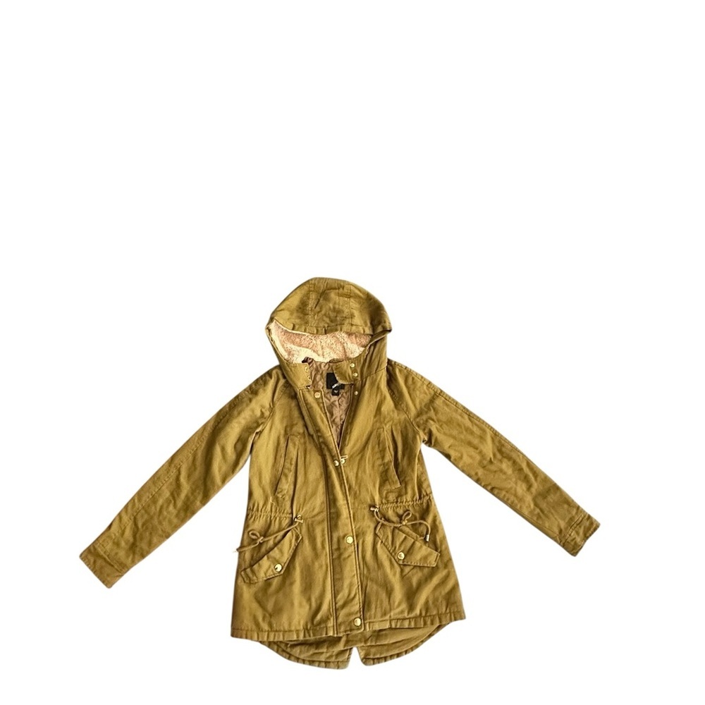 {Collection B} Women’s Tan Hooded Jacket
